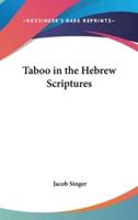Taboo in the Hebrew Scriptures