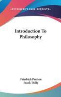 Introduction To Philosophy