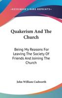 Quakerism And The Church