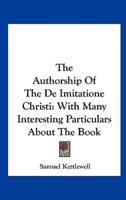 The Authorship Of The De Imitatione Christi