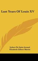 Last Years Of Louis XV