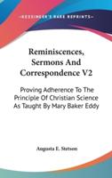 Reminiscences, Sermons And Correspondence V2