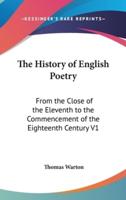 The History of English Poetry