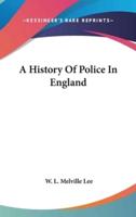 A History Of Police In England