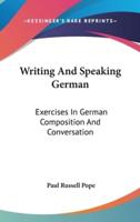 Writing And Speaking German
