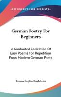 German Poetry For Beginners