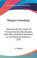 Burgess Genealogy