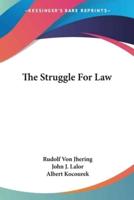 The Struggle For Law