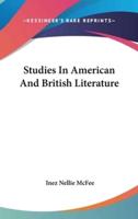 Studies In American And British Literature