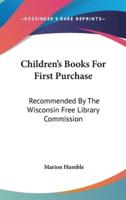 Children's Books For First Purchase