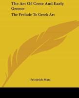 The Art Of Crete And Early Greece