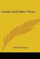 Cassia And Other Verse