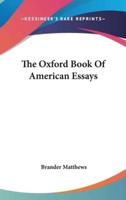 The Oxford Book Of American Essays