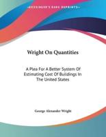 Wright On Quantities