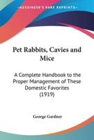 Pet Rabbits, Cavies and Mice