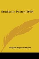 Studies In Poetry (1920)