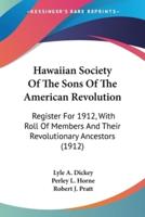 Hawaiian Society Of The Sons Of The American Revolution