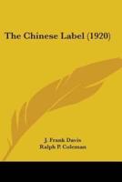 The Chinese Label (1920)