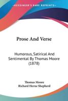 Prose And Verse