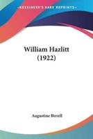 William Hazlitt (1922)