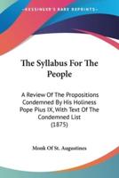 The Syllabus For The People
