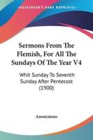Sermons From The Flemish, For All The Sundays Of The Year V4