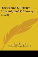 The Poems Of Henry Howard, Earl Of Surrey (1920)