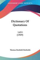 Dictionary Of Quotations