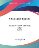 Villainage In England