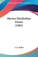 Shorter Elizabethan Poems (1903)