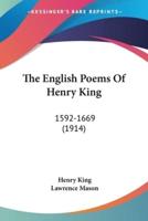 The English Poems Of Henry King
