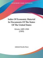 Index Of Economic Material In Documents Of The States Of The United States