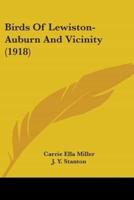 Birds Of Lewiston-Auburn And Vicinity (1918)