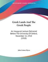 Greek Lands And The Greek People