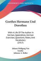 Goethes Hermann Und Dorothea