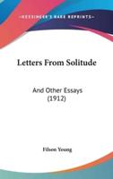 Letters From Solitude