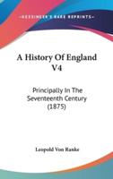 A History Of England V4