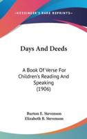 Days And Deeds