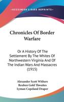 Chronicles Of Border Warfare