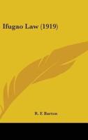 Ifugao Law (1919)