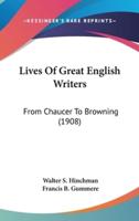 Lives Of Great English Writers