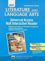 California Holt Literature and Language Arts: Universal Access Holt Interactive Reader
