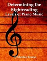 Determining the Sightreading Levels of Piano Music