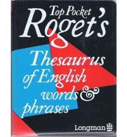 Top Pocket Roget's Thesaurus of English Words & Phrases