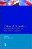 History of Linguistics