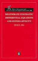 Degenerate Stochastic Differential Equations and Hypoellipticity
