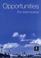 Opportunities Pre-Intermediate Global Language Powerbook
