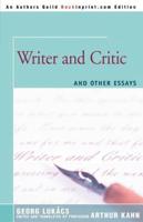 Writer and Critic:and Other Essays
