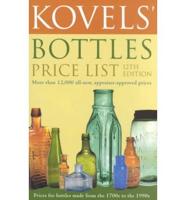 Kovels'Bottles Price List.12th