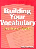 Building Your Vocabulary